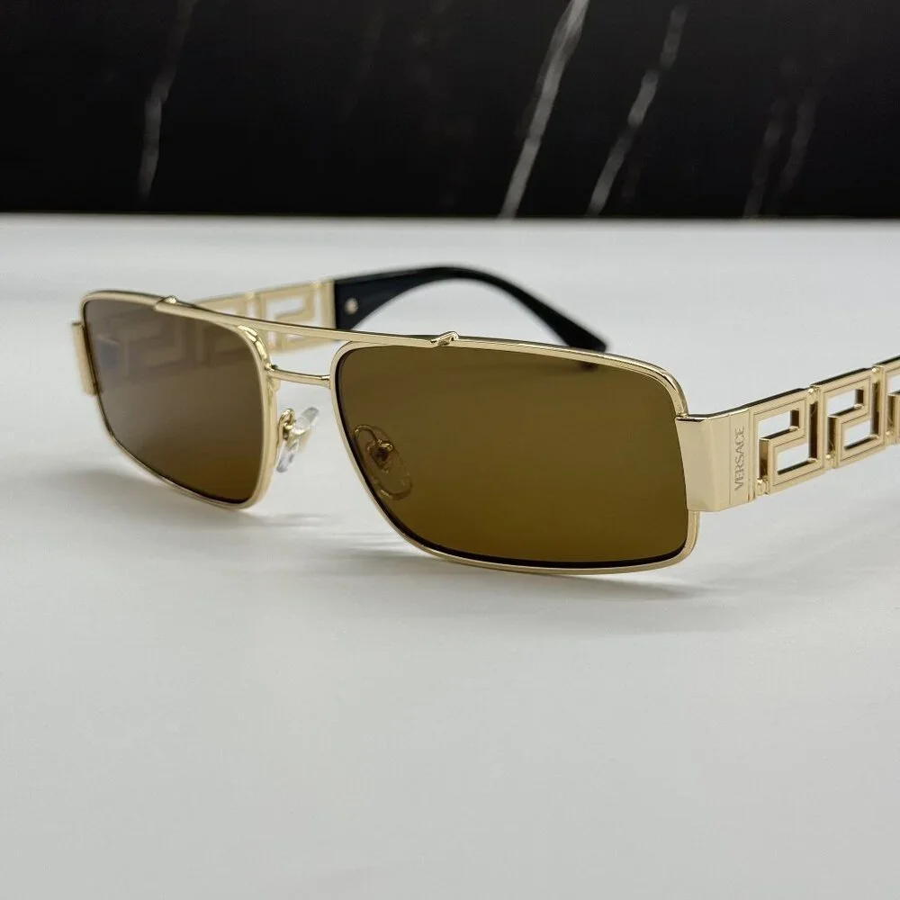 NEW VERSACE VE2257 1002/73 SUNGLASSES MOD 2257 GOLD UNISEX EYEWEAR VE2257 100273